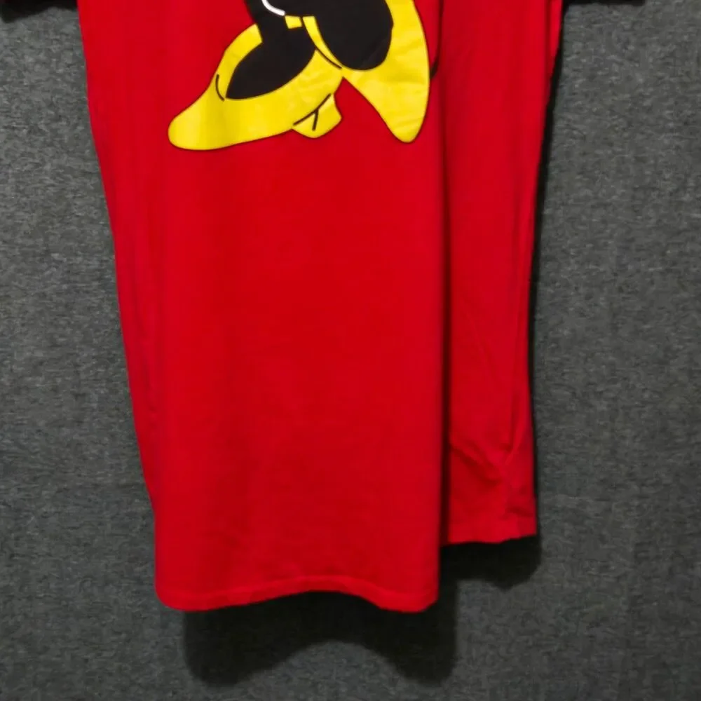 Disney Parks Minnie Mouse Sleep Shirt Womens XL XXL Red Coffee Dress Polka Dot - Picture 3 of 10